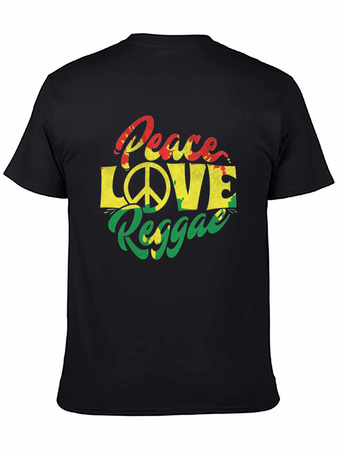 Peace Love Reggae Graphic T-Shirt