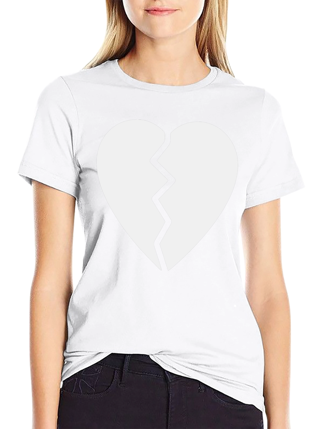 Broken Heart Graphic Tee - Trendy Casual Wear
