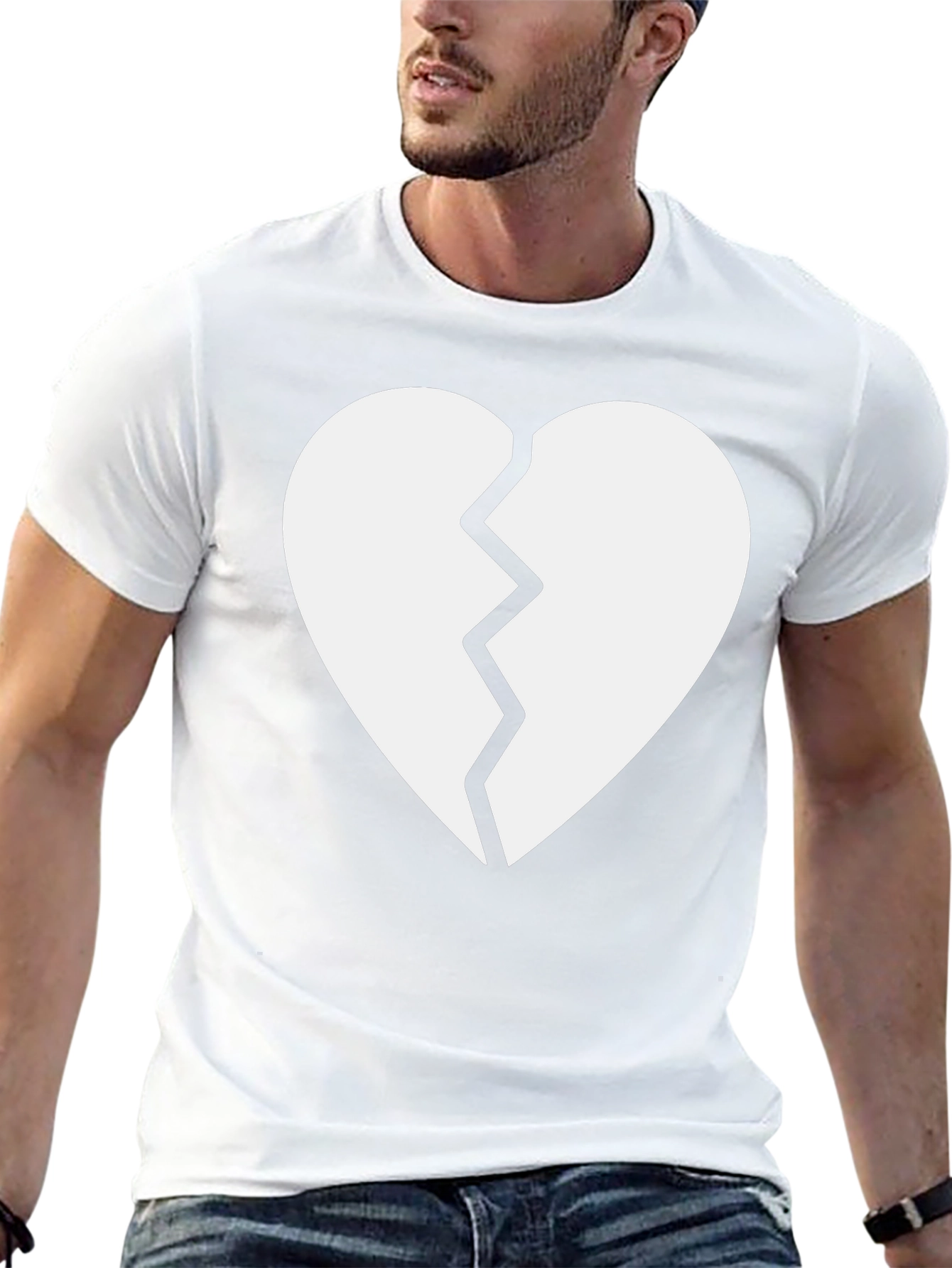Broken Heart Graphic Tee - Trendy Casual Wear