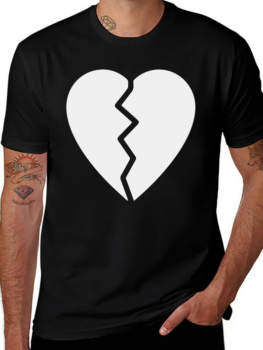 Broken Heart Graphic Tee - Trendy Casual Wear