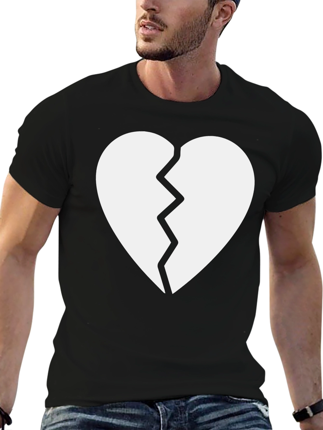 Broken Heart Graphic Tee - Trendy Casual Wear