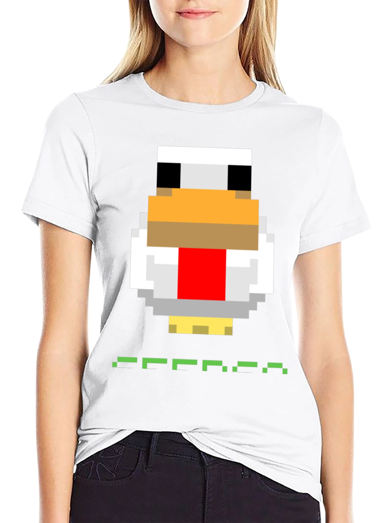 Pixel Chicken Graphic T-Shirt - Quirky & Fun!