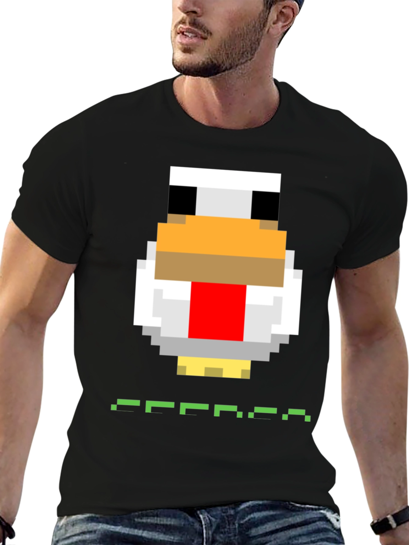 Pixel Chicken Graphic T-Shirt - Quirky & Fun!
