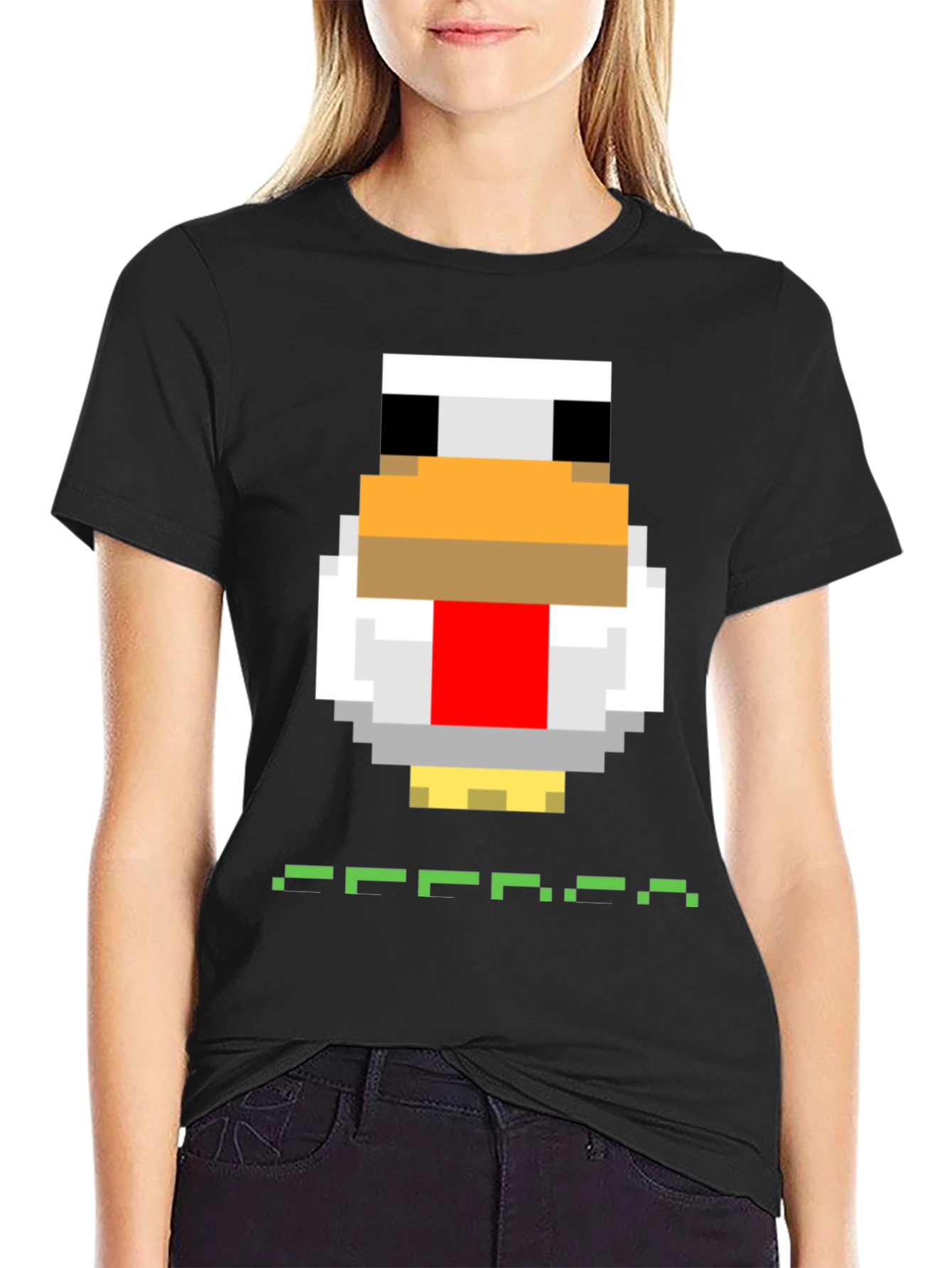 Pixel Chicken Graphic T-Shirt - Quirky & Fun!