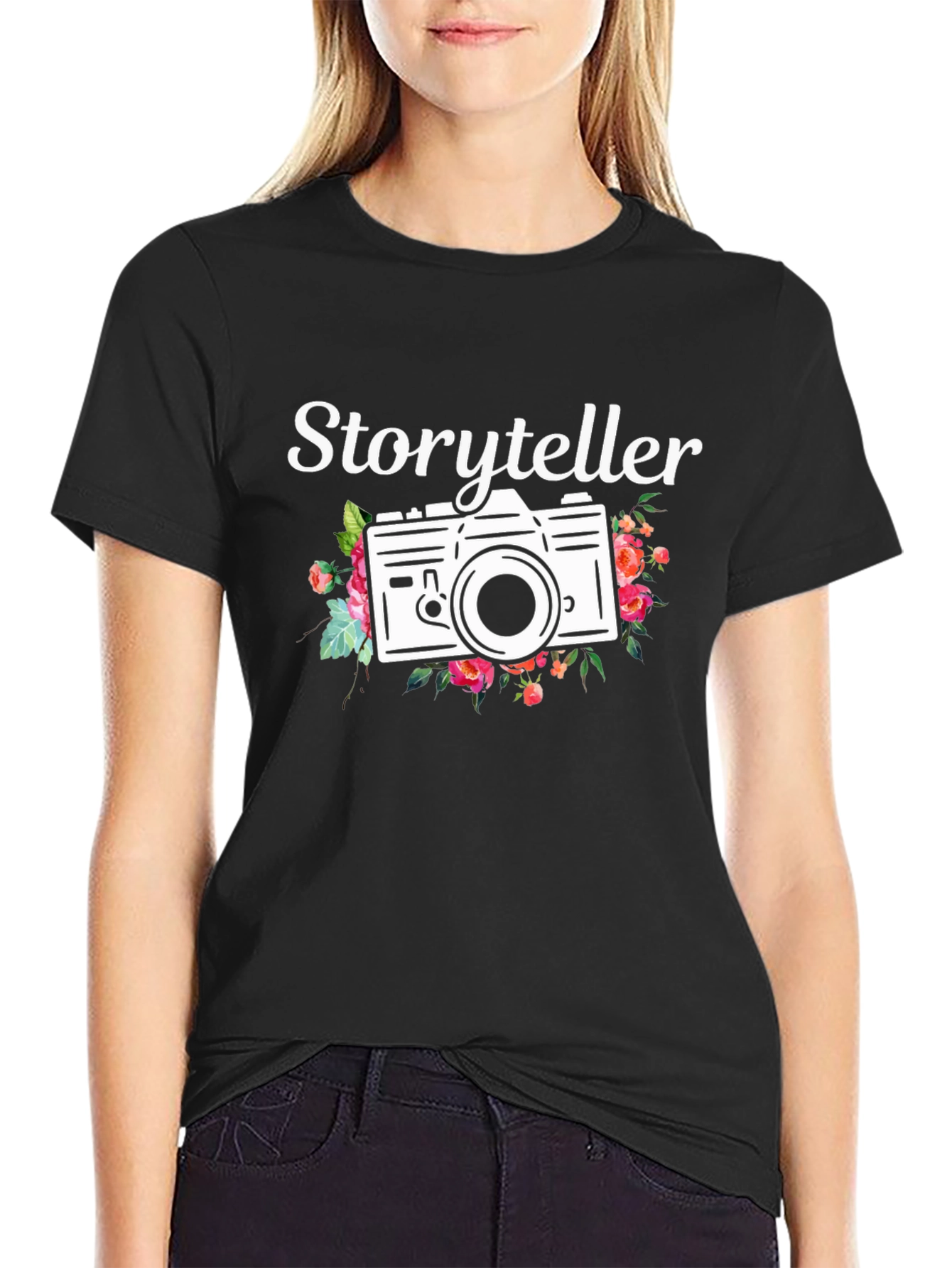 Storyteller Camera Graphic Tee - Trendy Photography Shirt