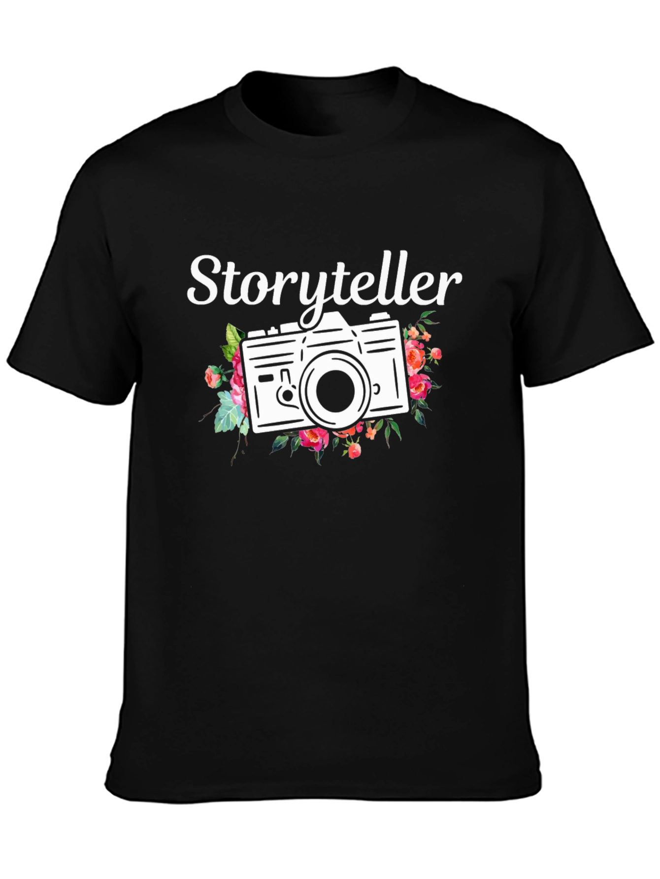 Storyteller Camera Graphic Tee - Trendy Photography Shirt