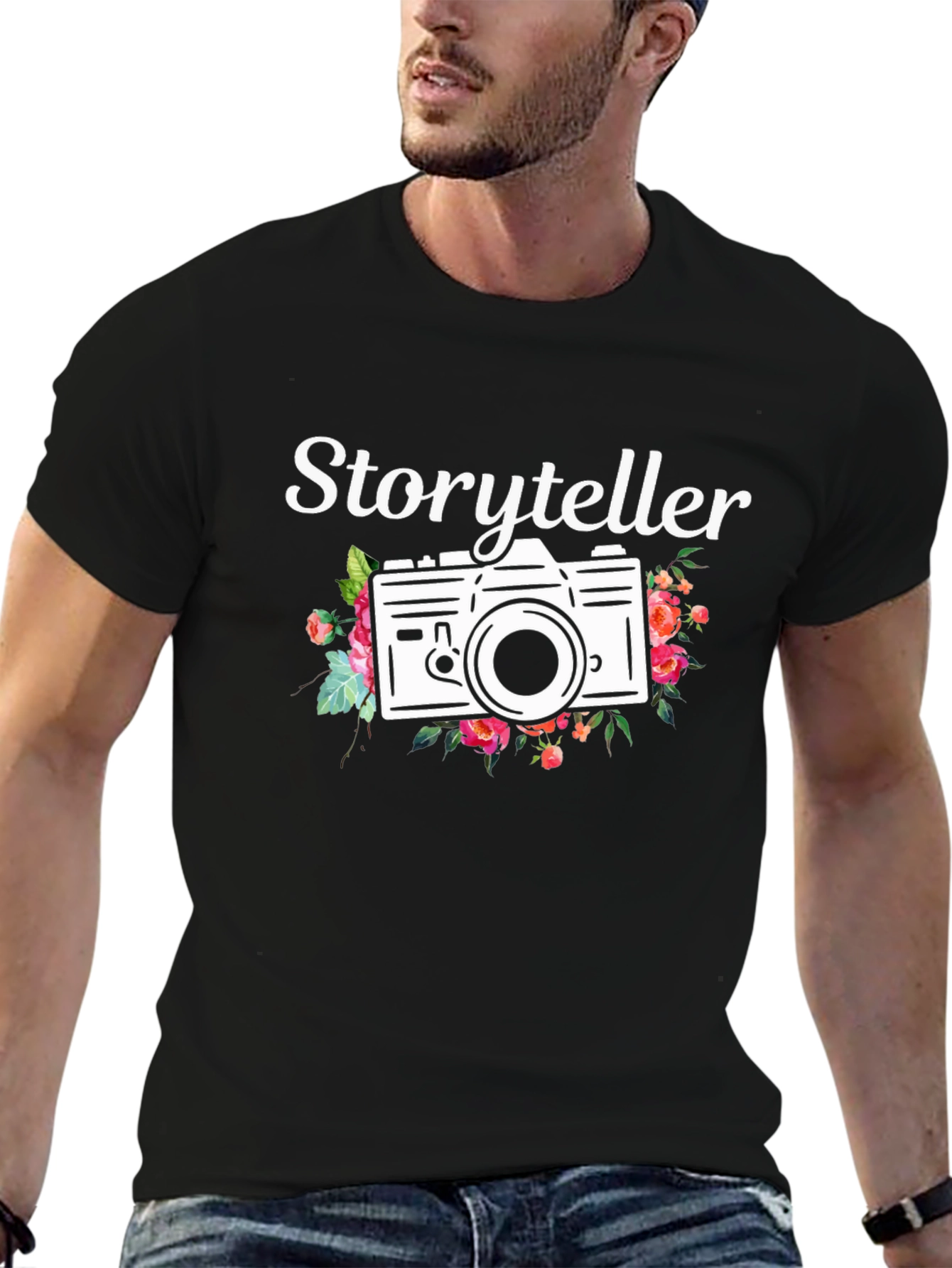 Storyteller Camera Graphic Tee - Trendy Photography Shirt