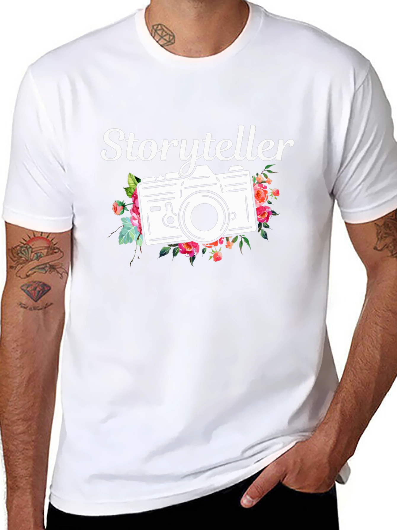 Storyteller Camera Graphic Tee - Trendy Photography Shirt