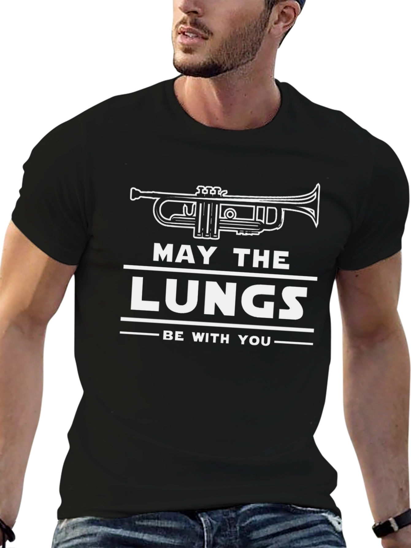 May The Lungs Be With You Black T-Shirt