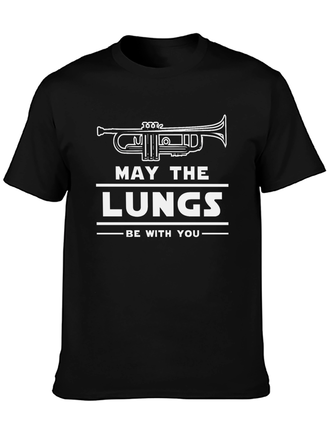May The Lungs Be With You Black T-Shirt
