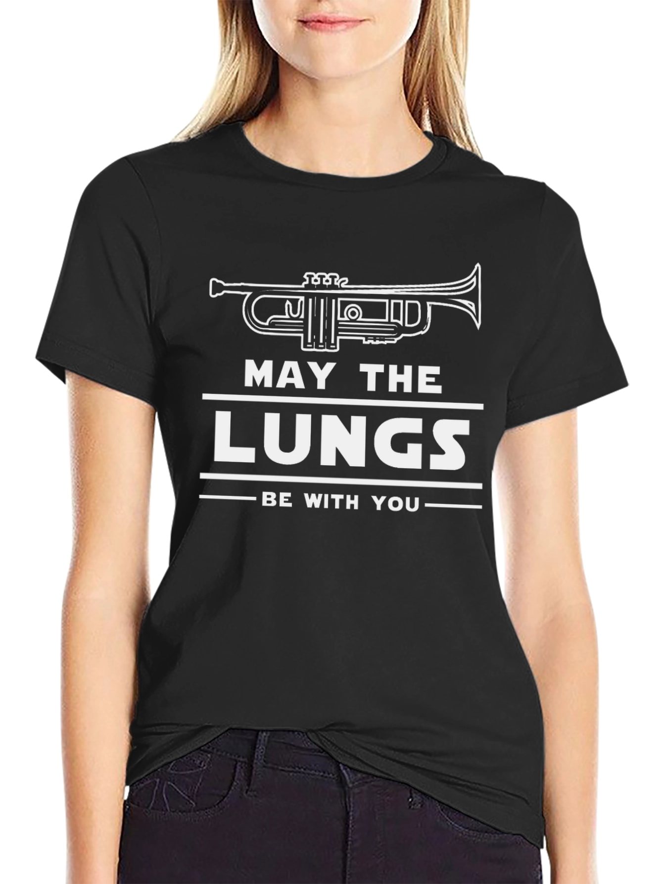 May The Lungs Be With You Black T-Shirt