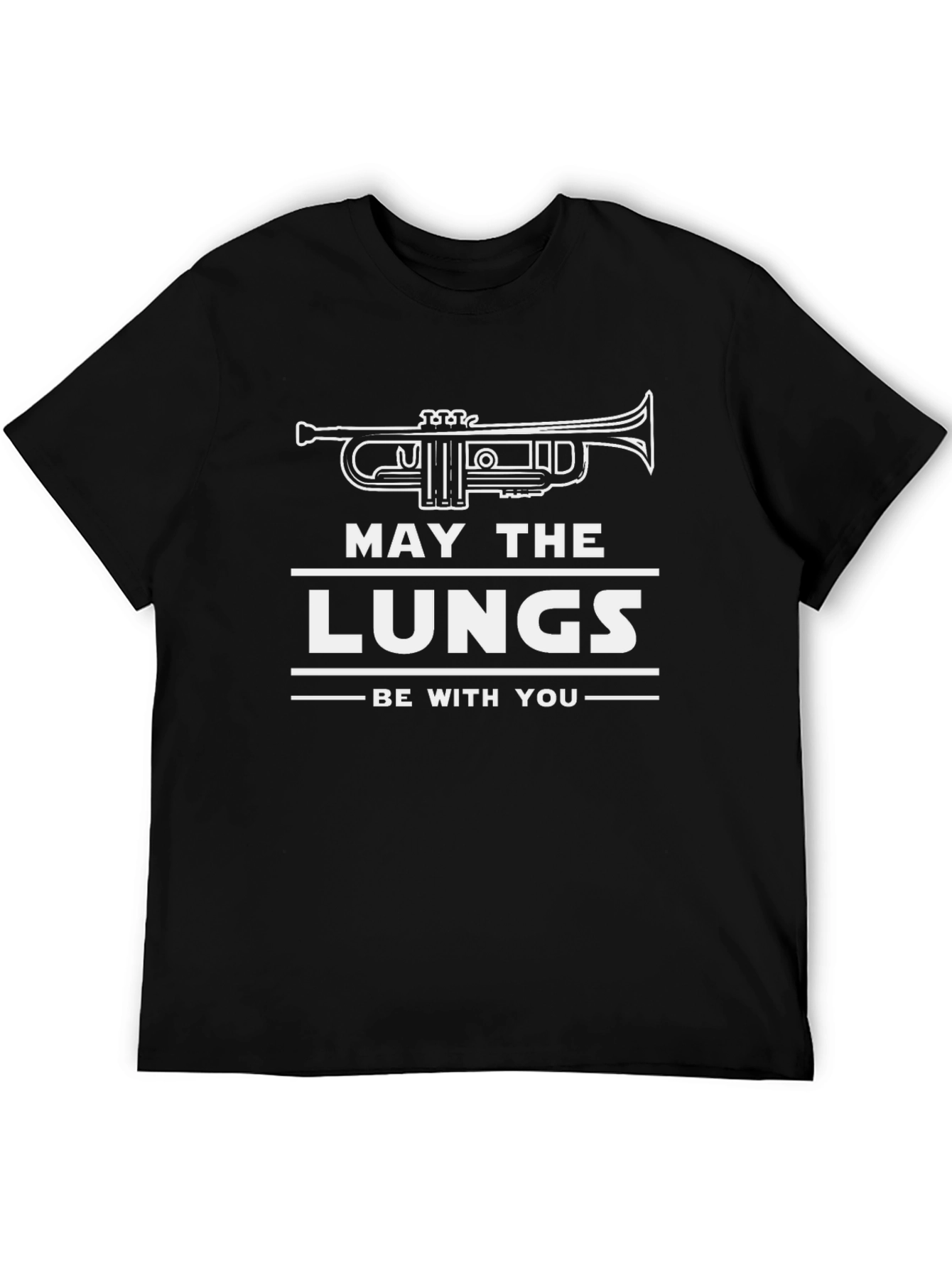 May The Lungs Be With You Black T-Shirt