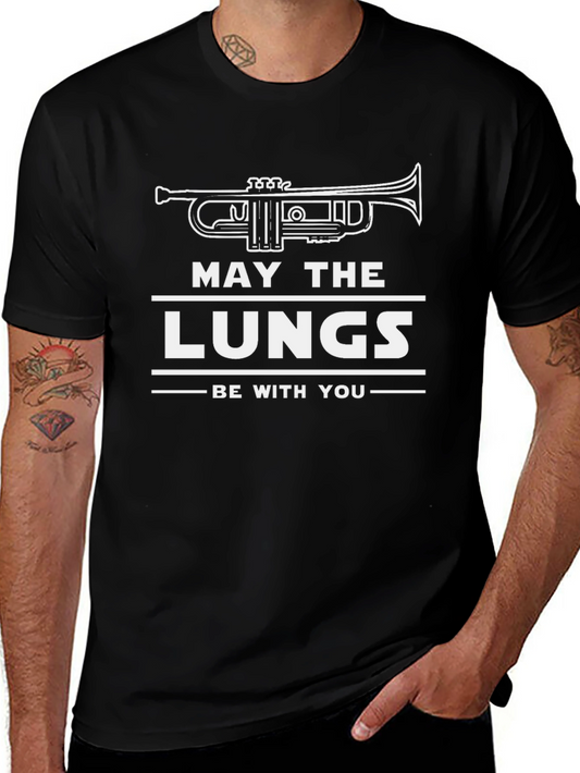 May The Lungs Be With You Black T-Shirt