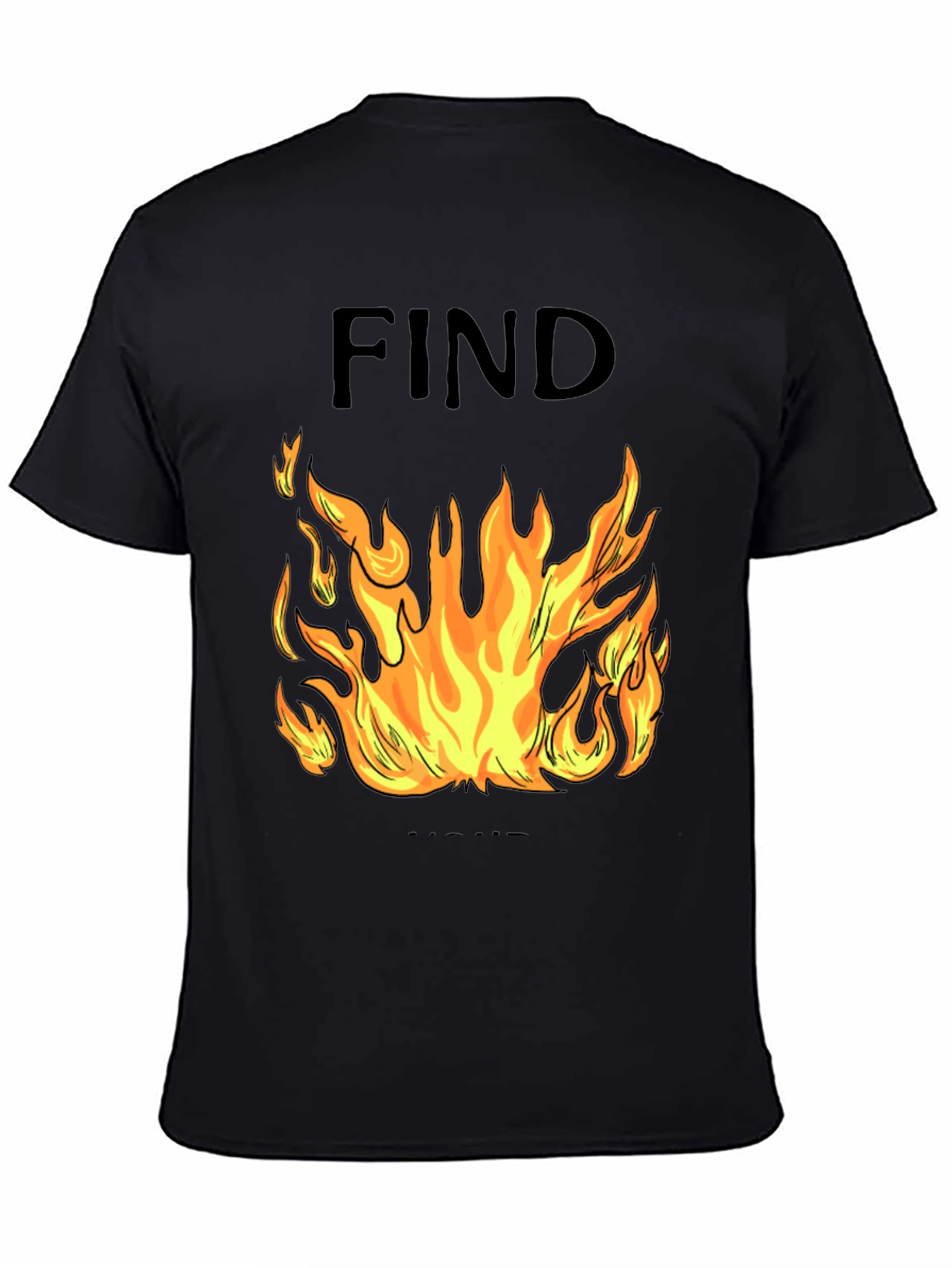 Find Your Fire Graphic Tee - Mens Black T-Shirt