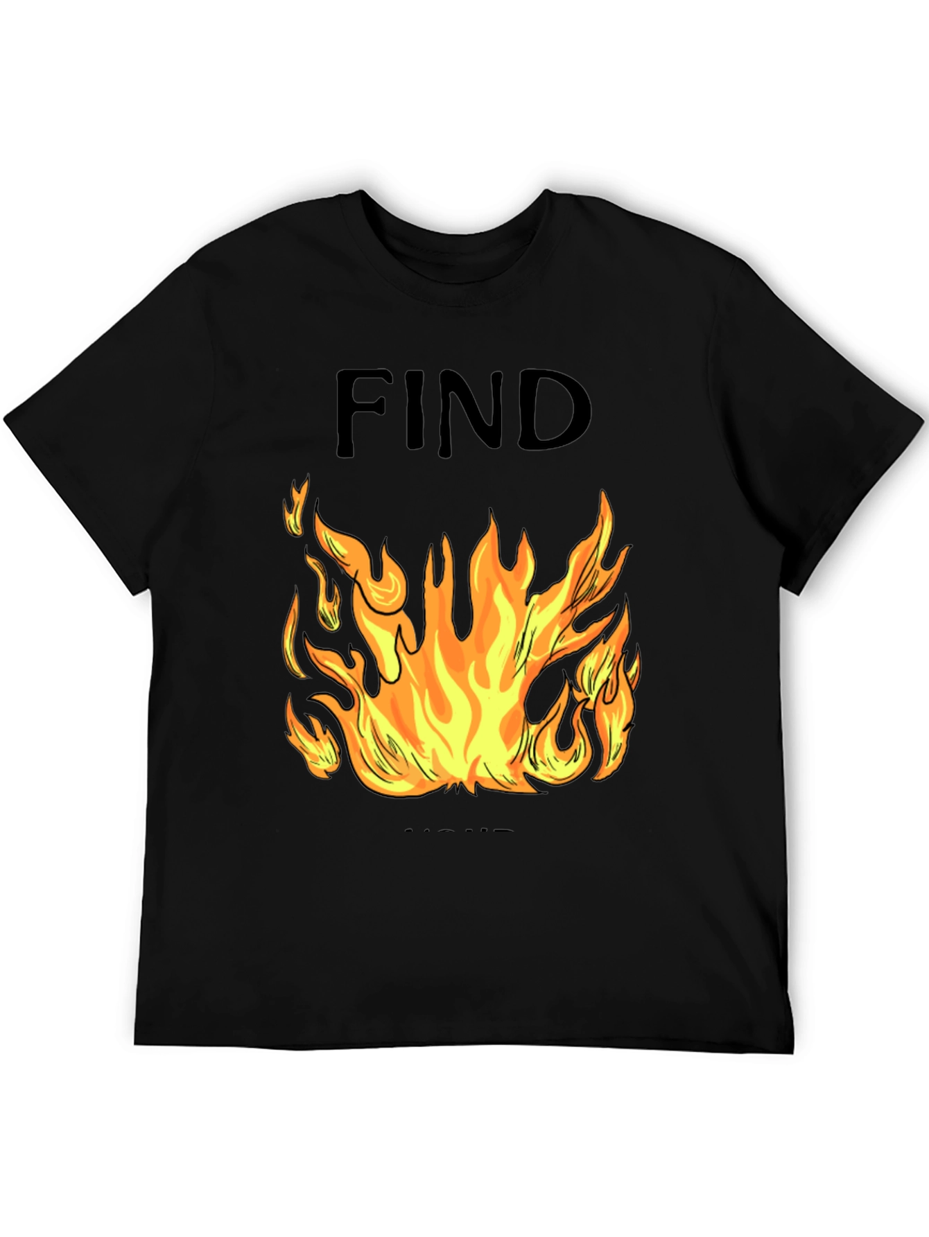 Find Your Fire Graphic Tee - Mens Black T-Shirt