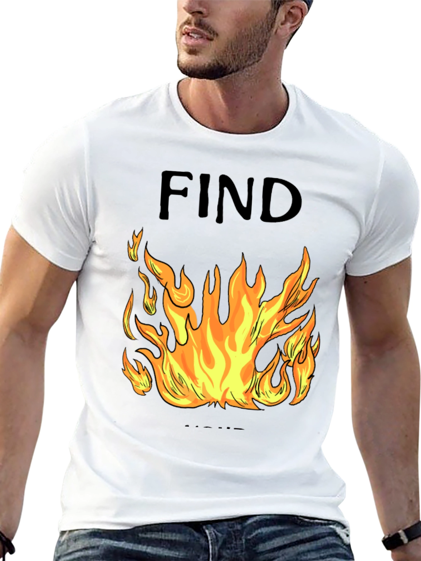 Find Your Fire Graphic Tee - Mens Black T-Shirt
