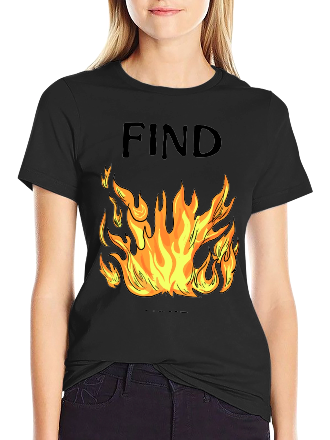 Find Your Fire Graphic Tee - Mens Black T-Shirt