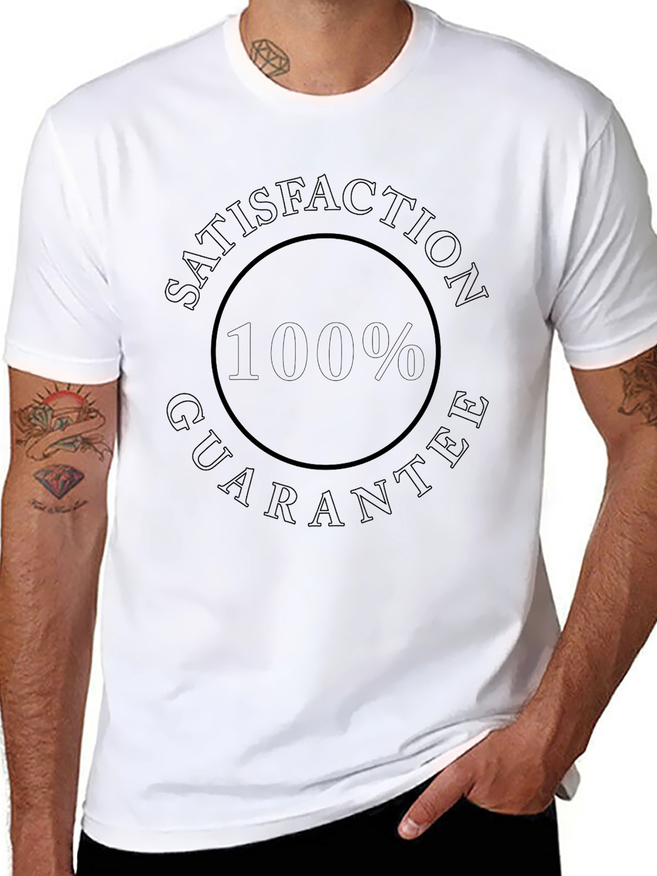 Satisfaction Guaranteed Black T-Shirt