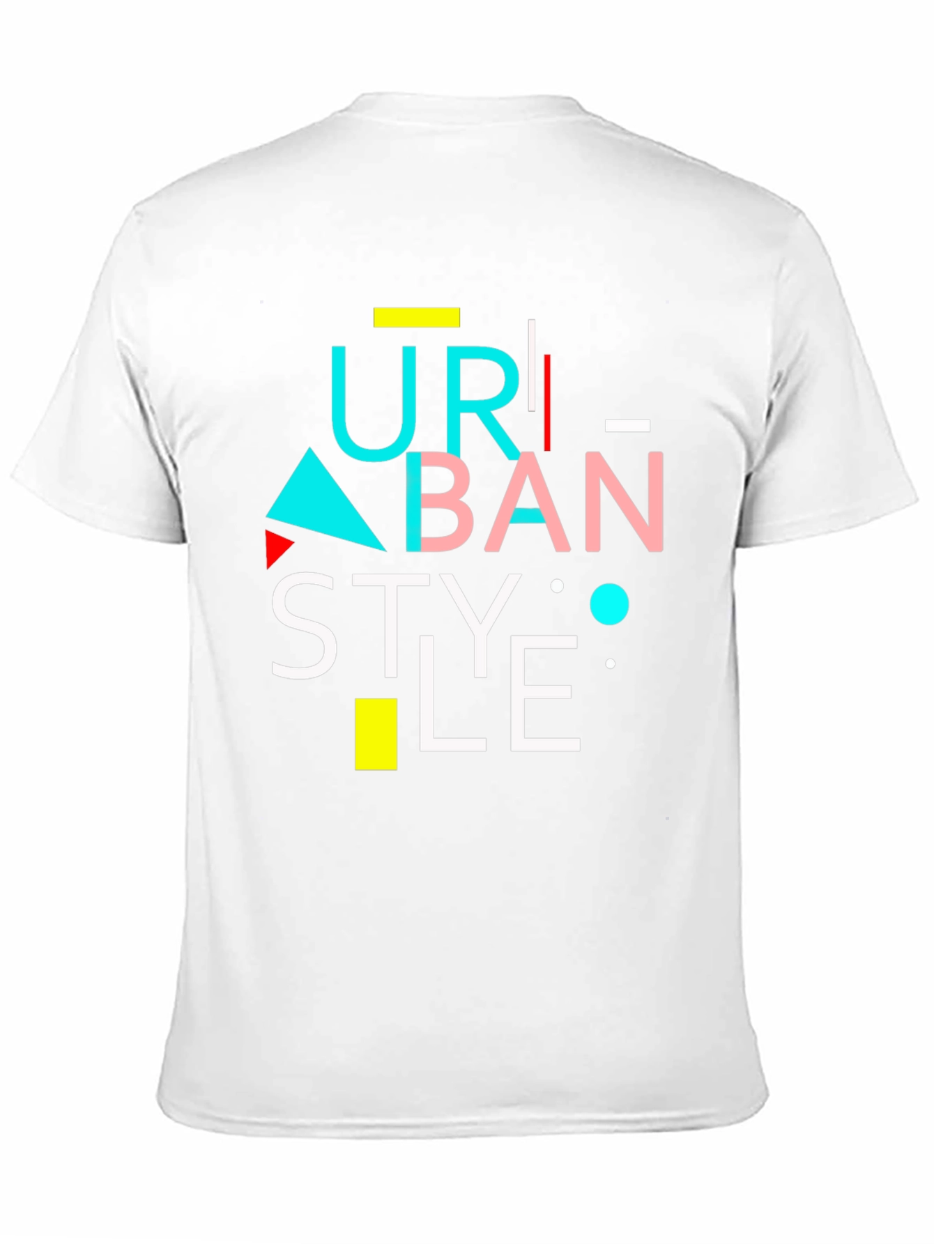 Urban Style Graphic Tee - Modern Design Black T-Shirt