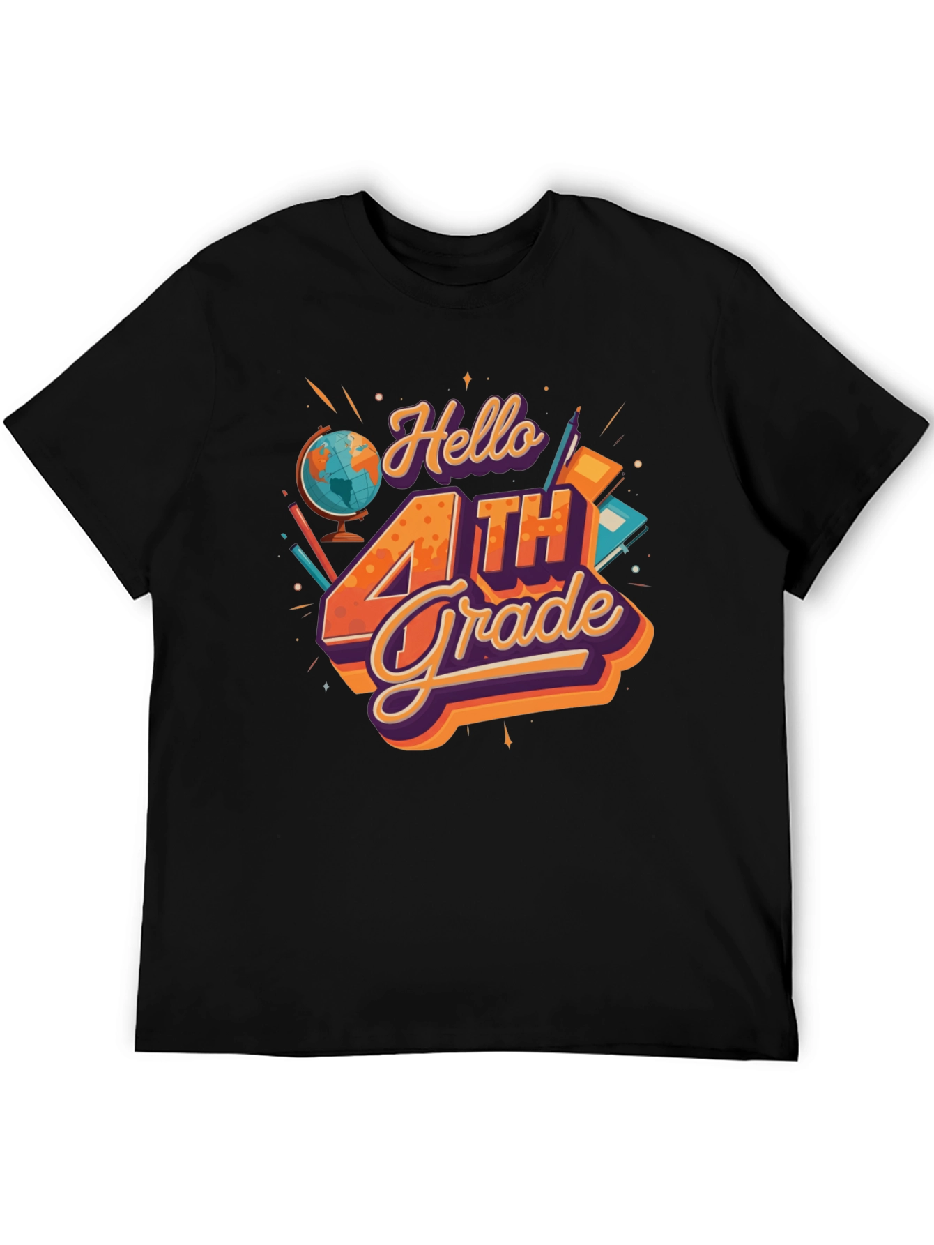 Hello 4th Grade T-Shirt - Back to School