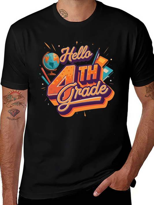 Hello 4th Grade T-Shirt - Back to School
