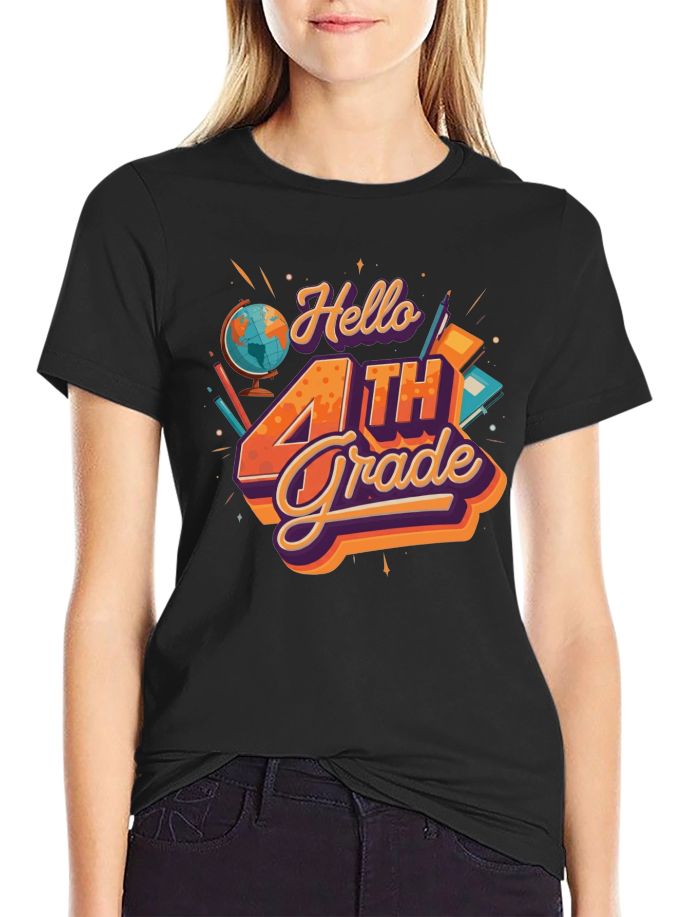Hello 4th Grade T-Shirt - Back to School