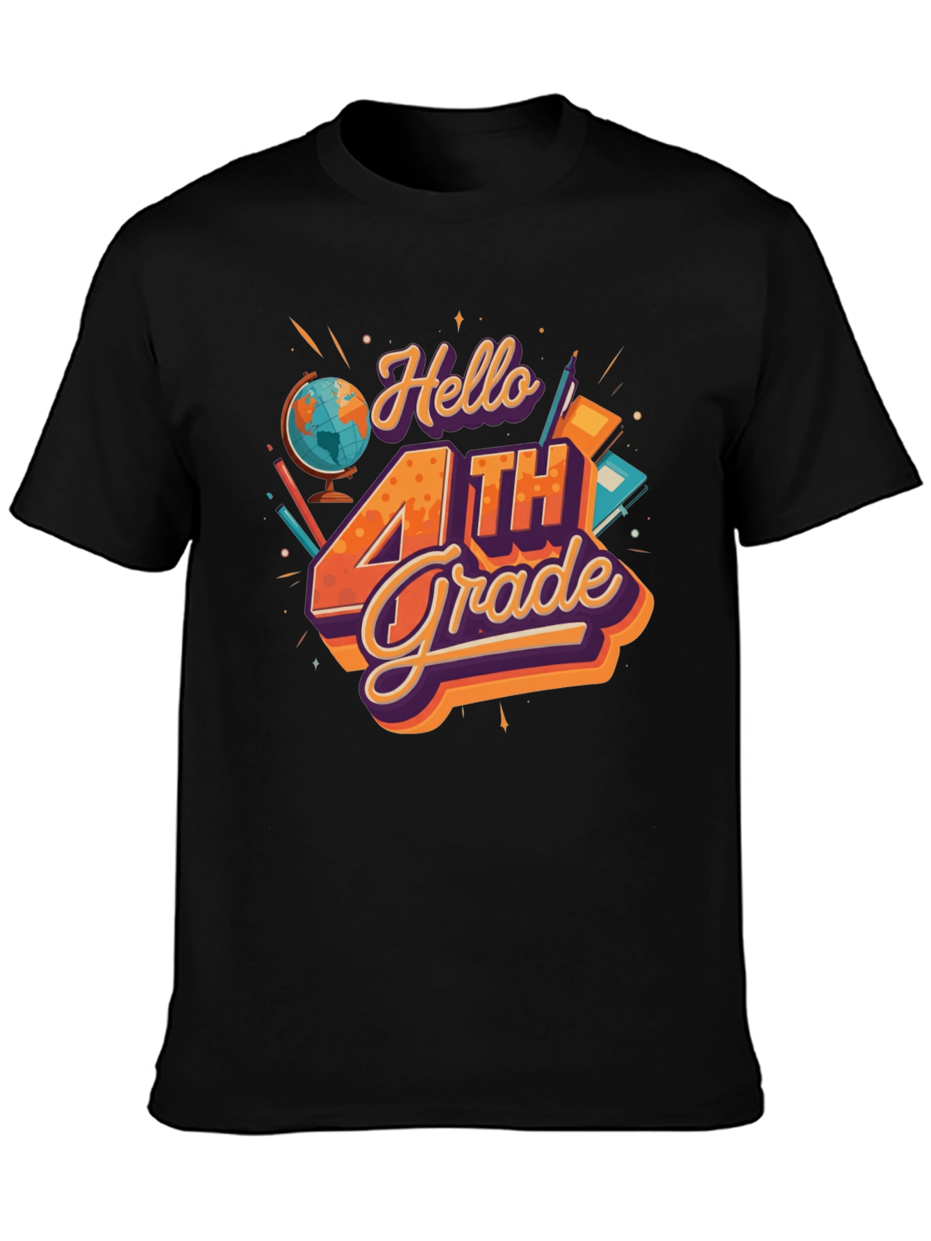 Hello 4th Grade T-Shirt - Back to School