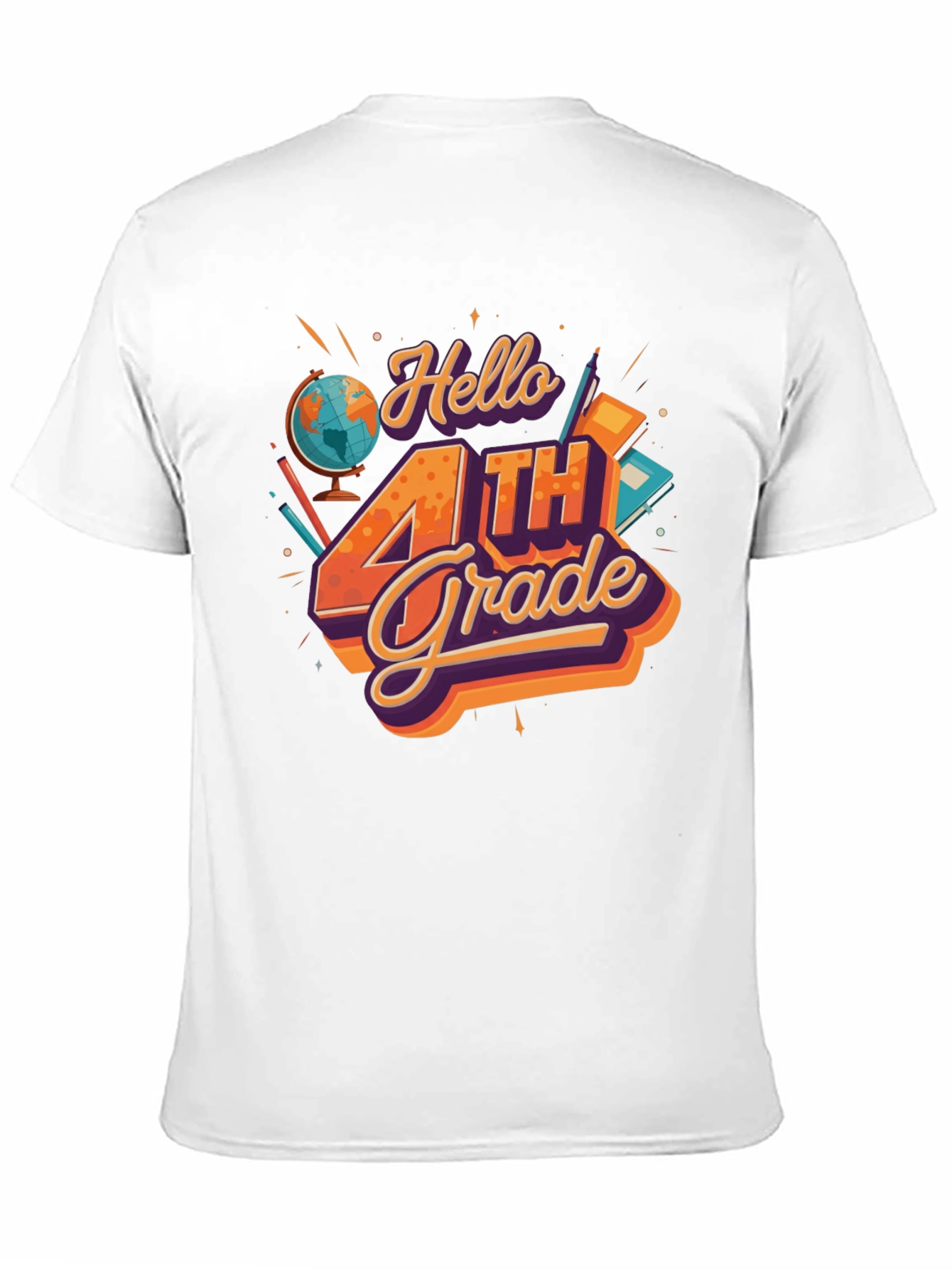 Hello 4th Grade T-Shirt - Back to School