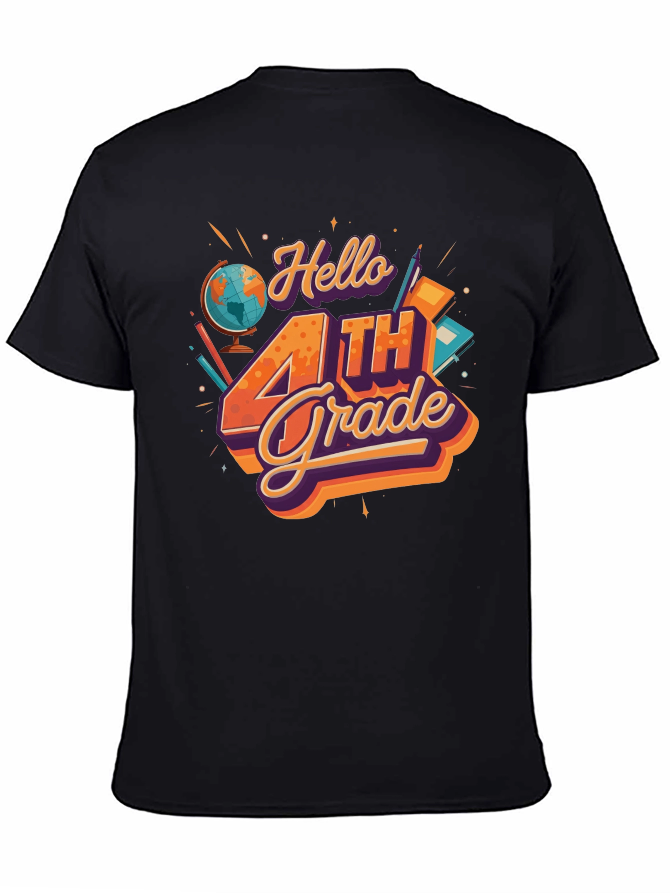 Hello 4th Grade T-Shirt - Back to School