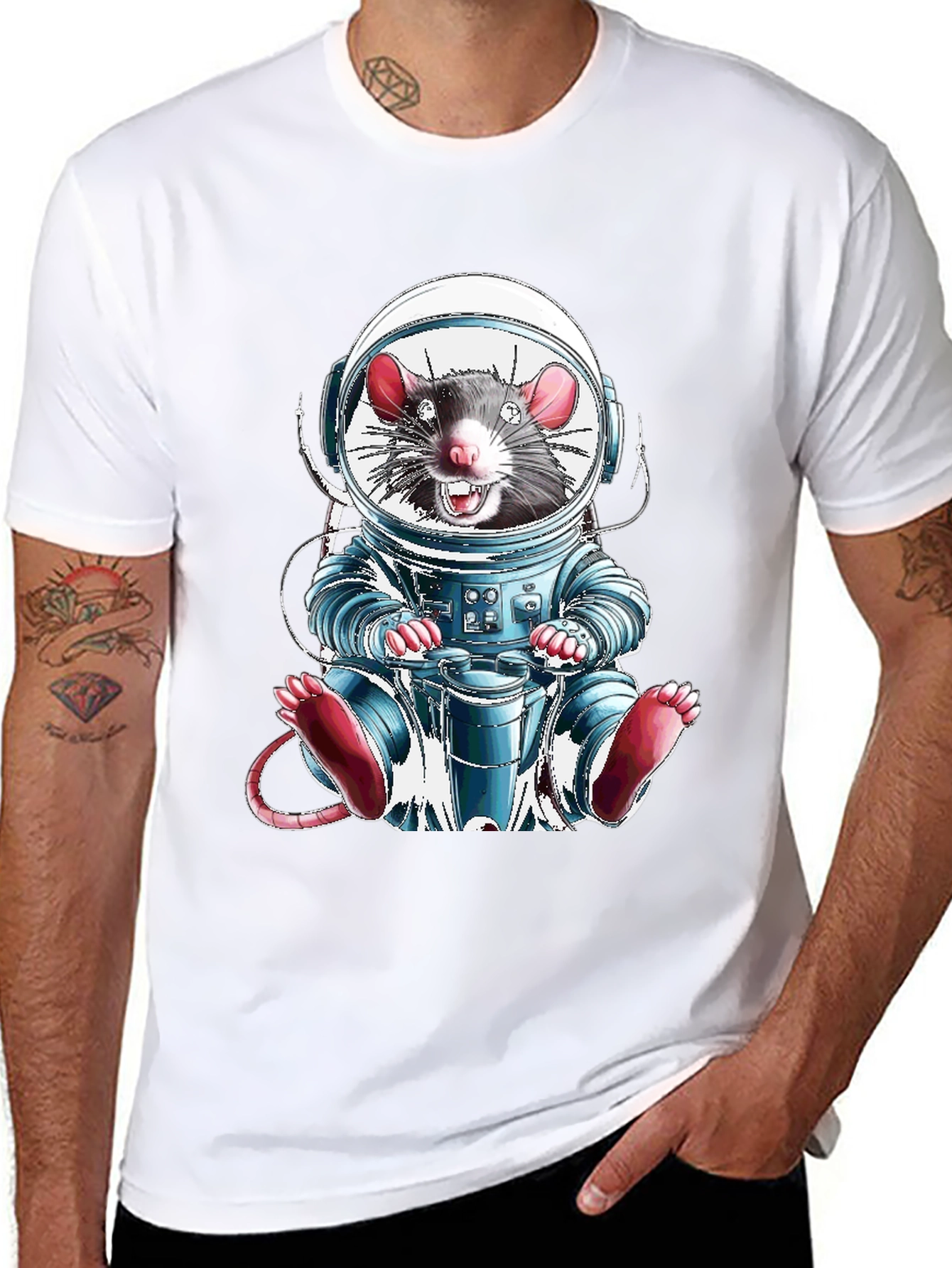 Rat in Space Astronaut T-Shirt
