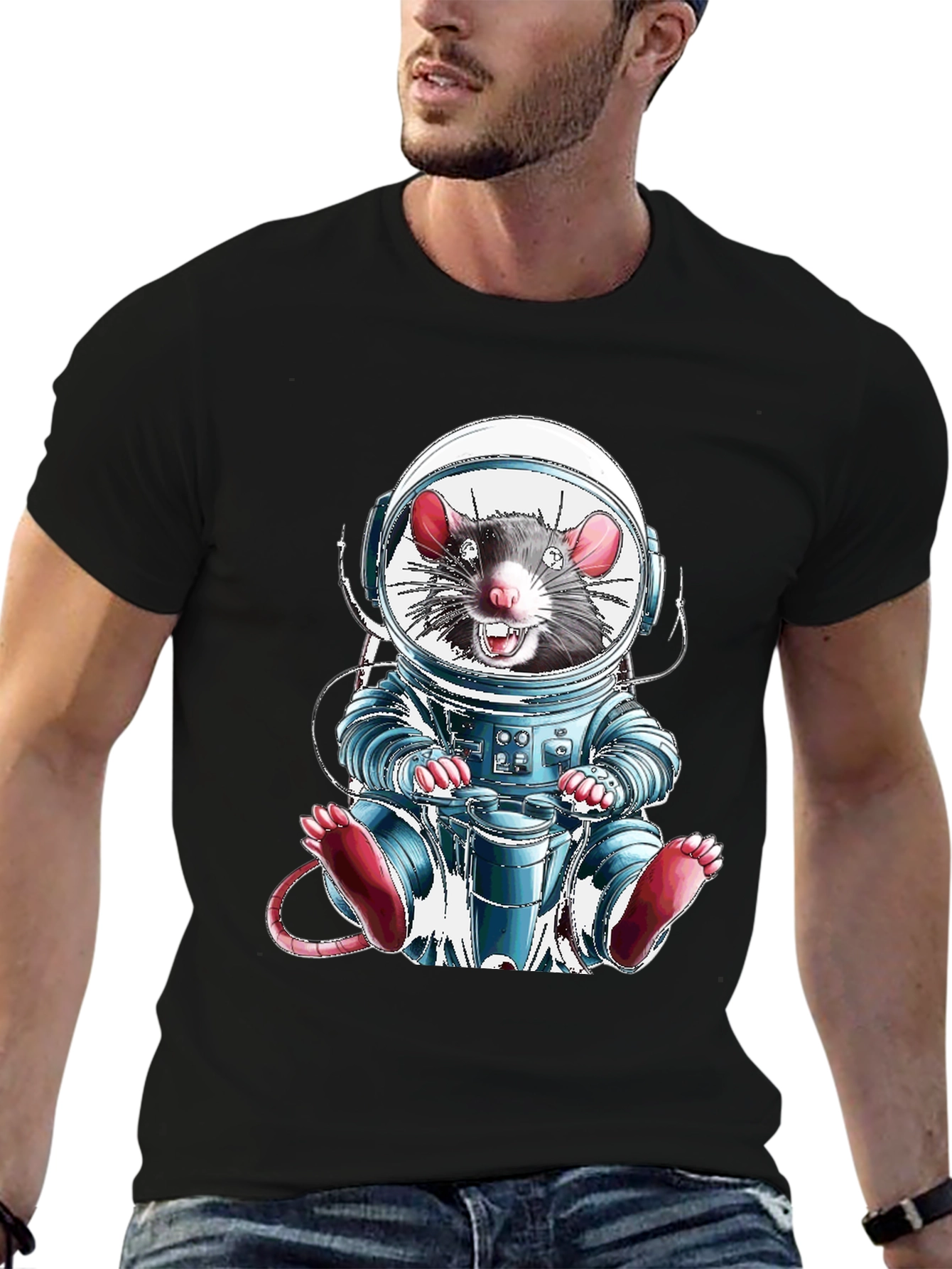 Rat in Space Astronaut T-Shirt