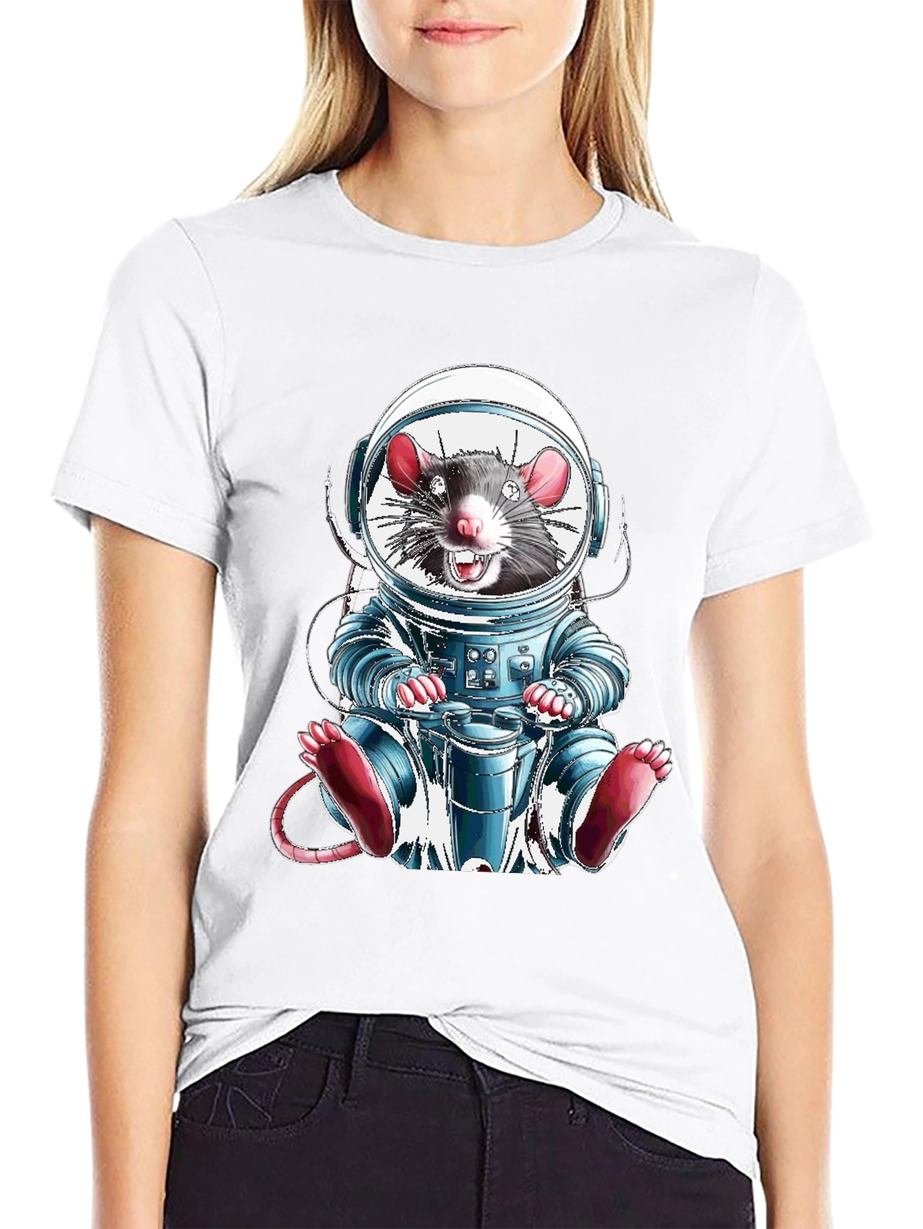 Rat in Space Astronaut T-Shirt