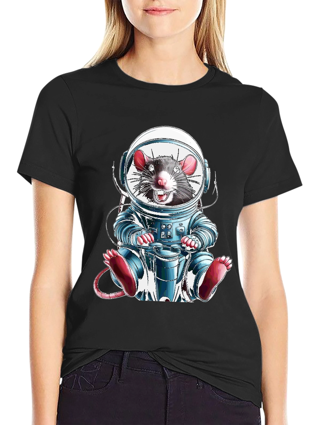 Rat in Space Astronaut T-Shirt