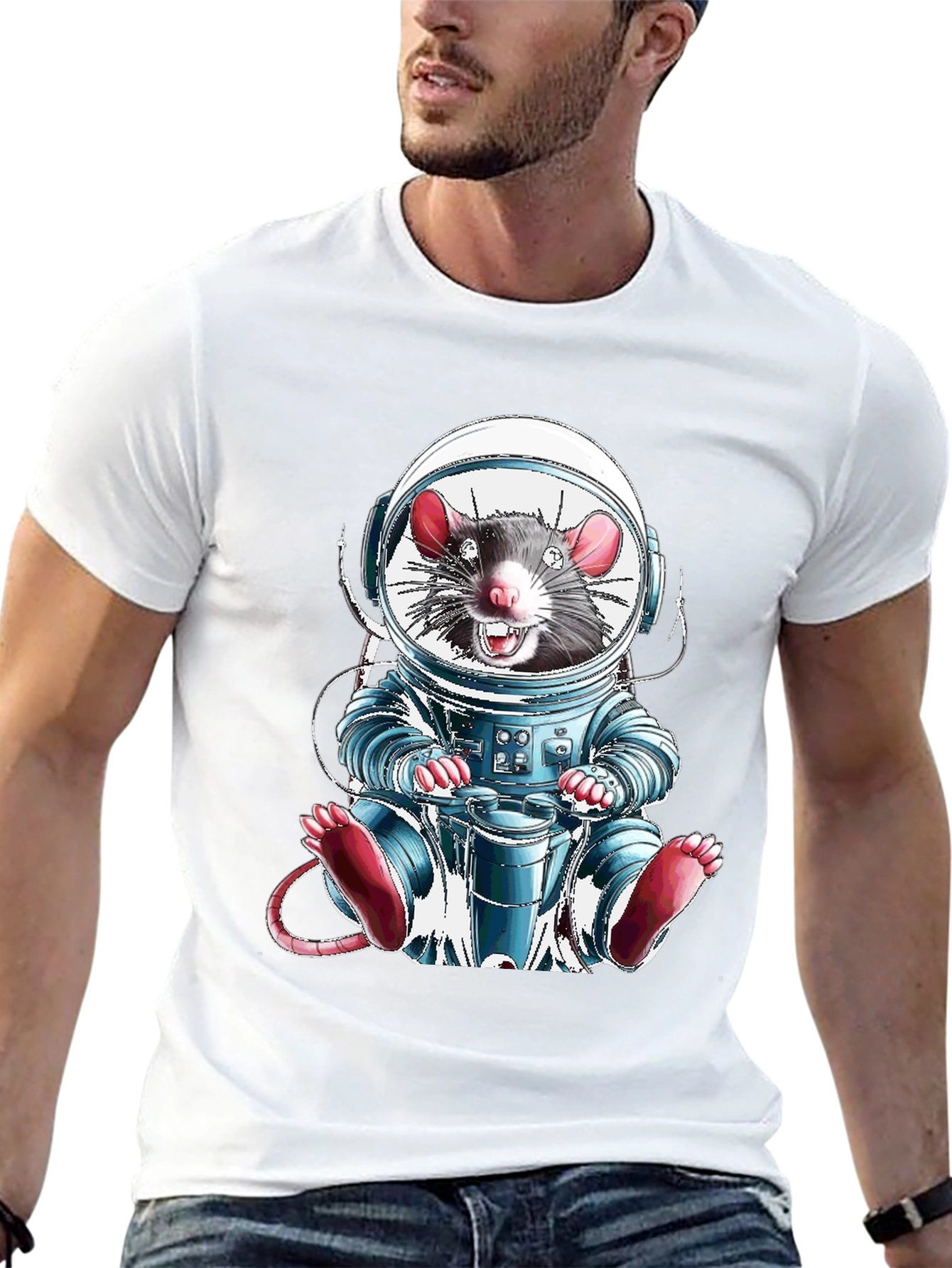 Rat in Space Astronaut T-Shirt