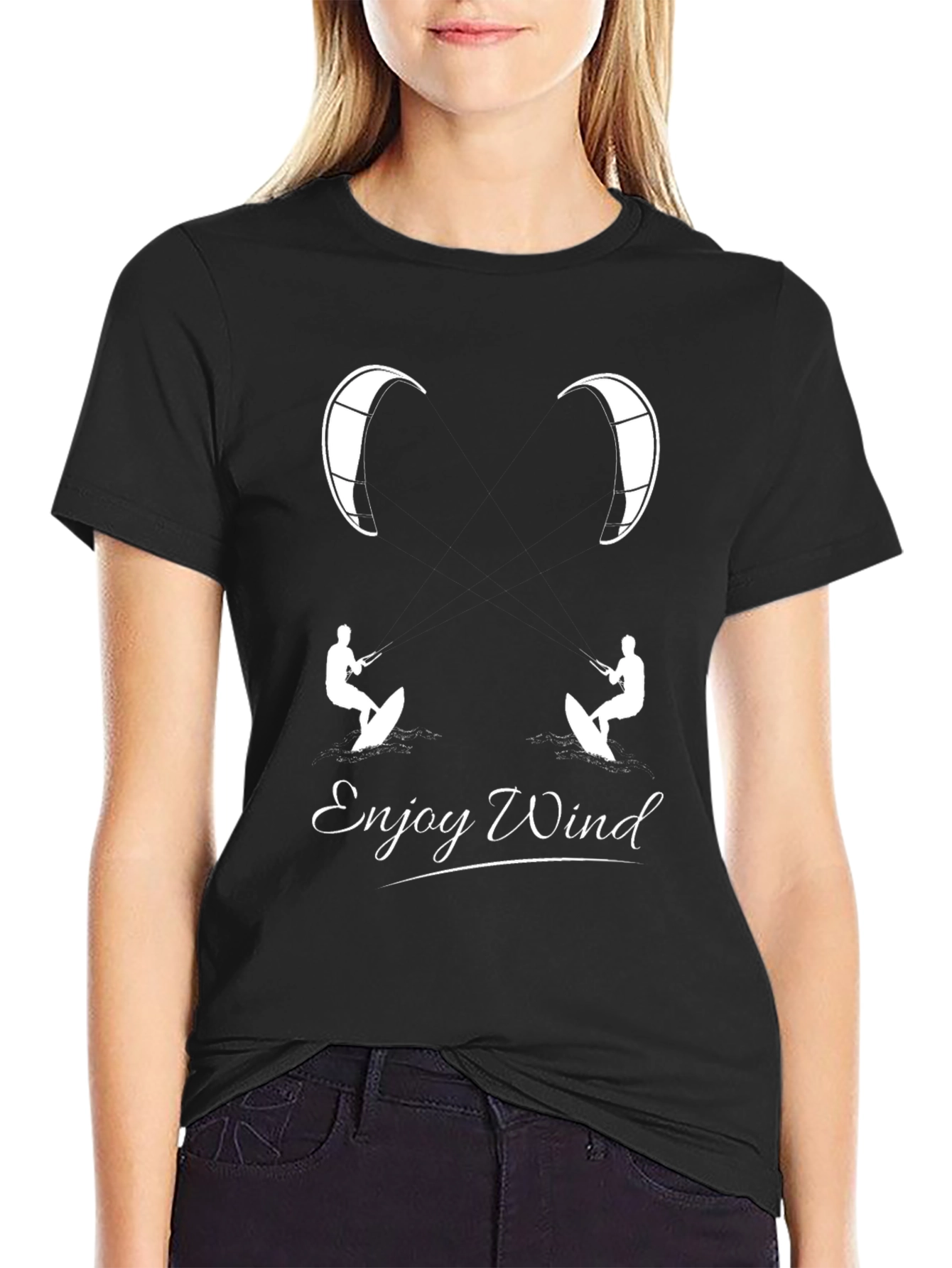 Enjoy Wind Kitesurfing Graphic Tee