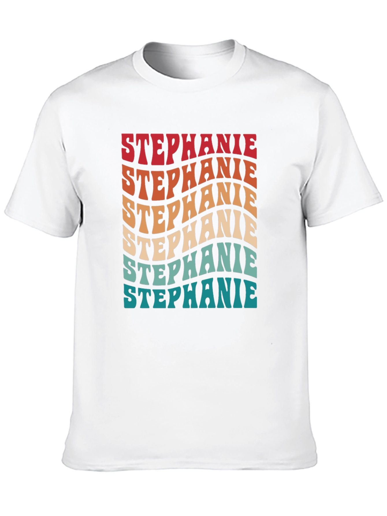 Retro Stephanie Tee - Groovy Custom Name Shirt