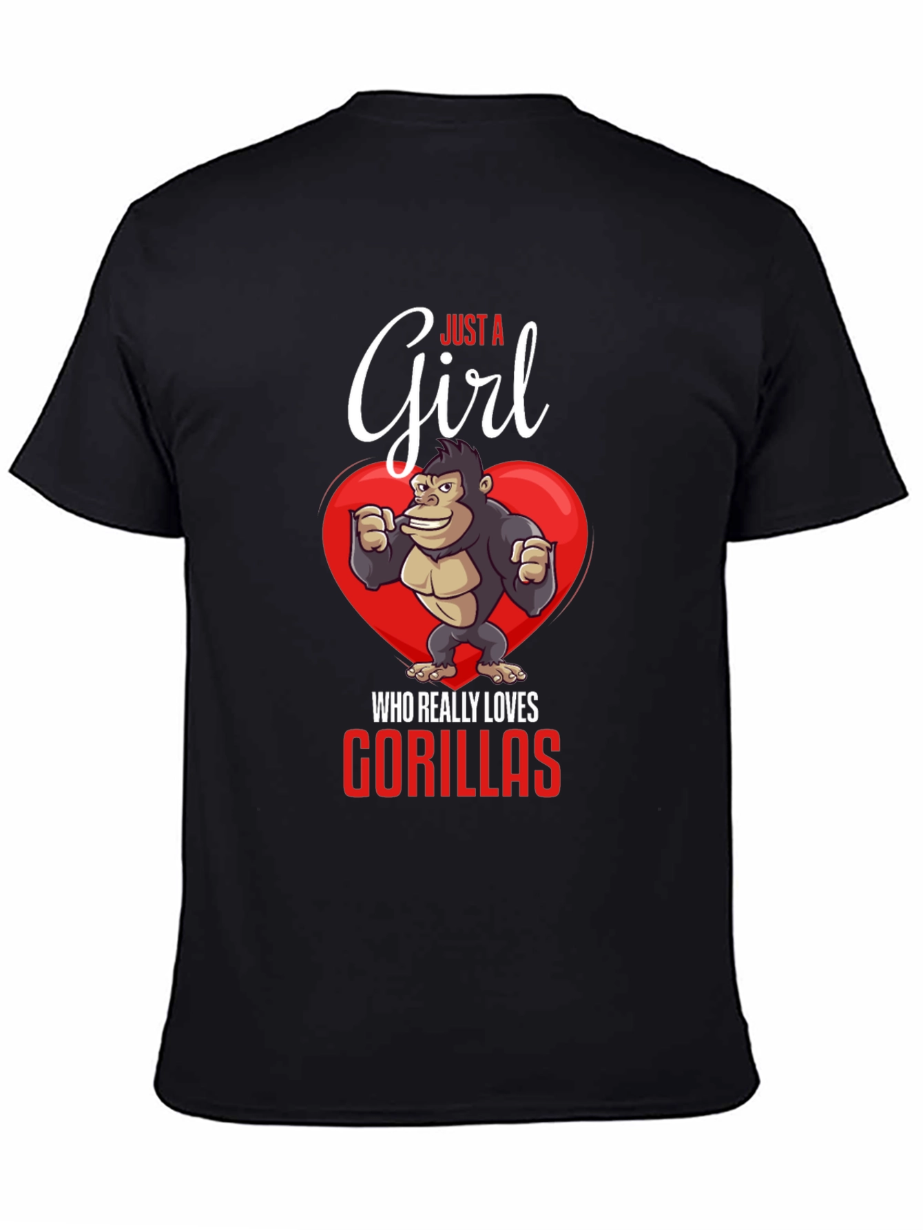 Just a Girl Who Loves Gorillas T-Shirt