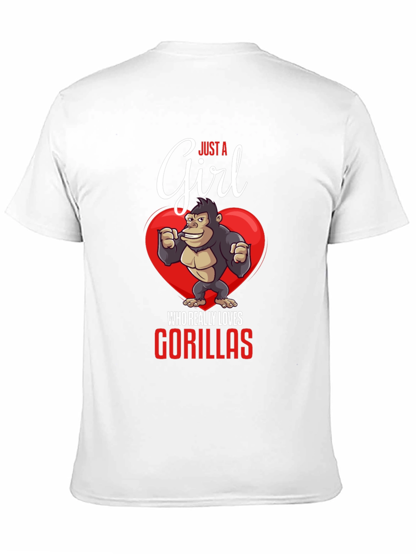 Just a Girl Who Loves Gorillas T-Shirt