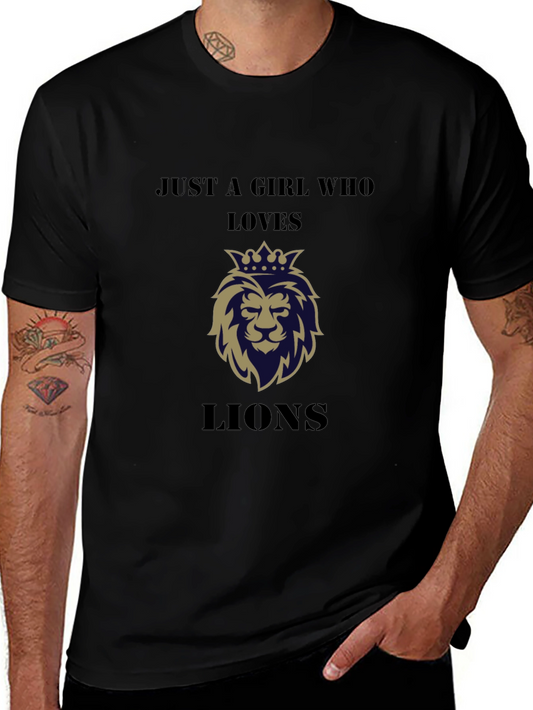 Just a Girl Who Loves Lions T-Shirt