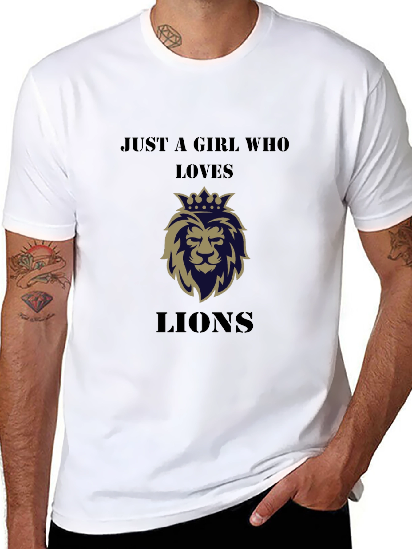 Just a Girl Who Loves Lions T-Shirt