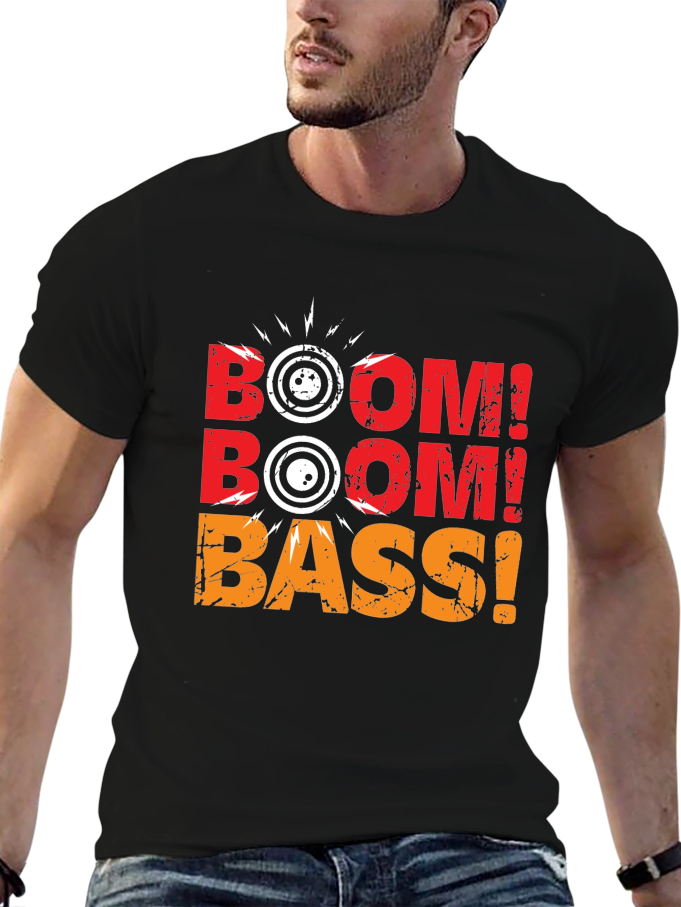 Boom Bass Graphic T-Shirt - Music Lover Tee