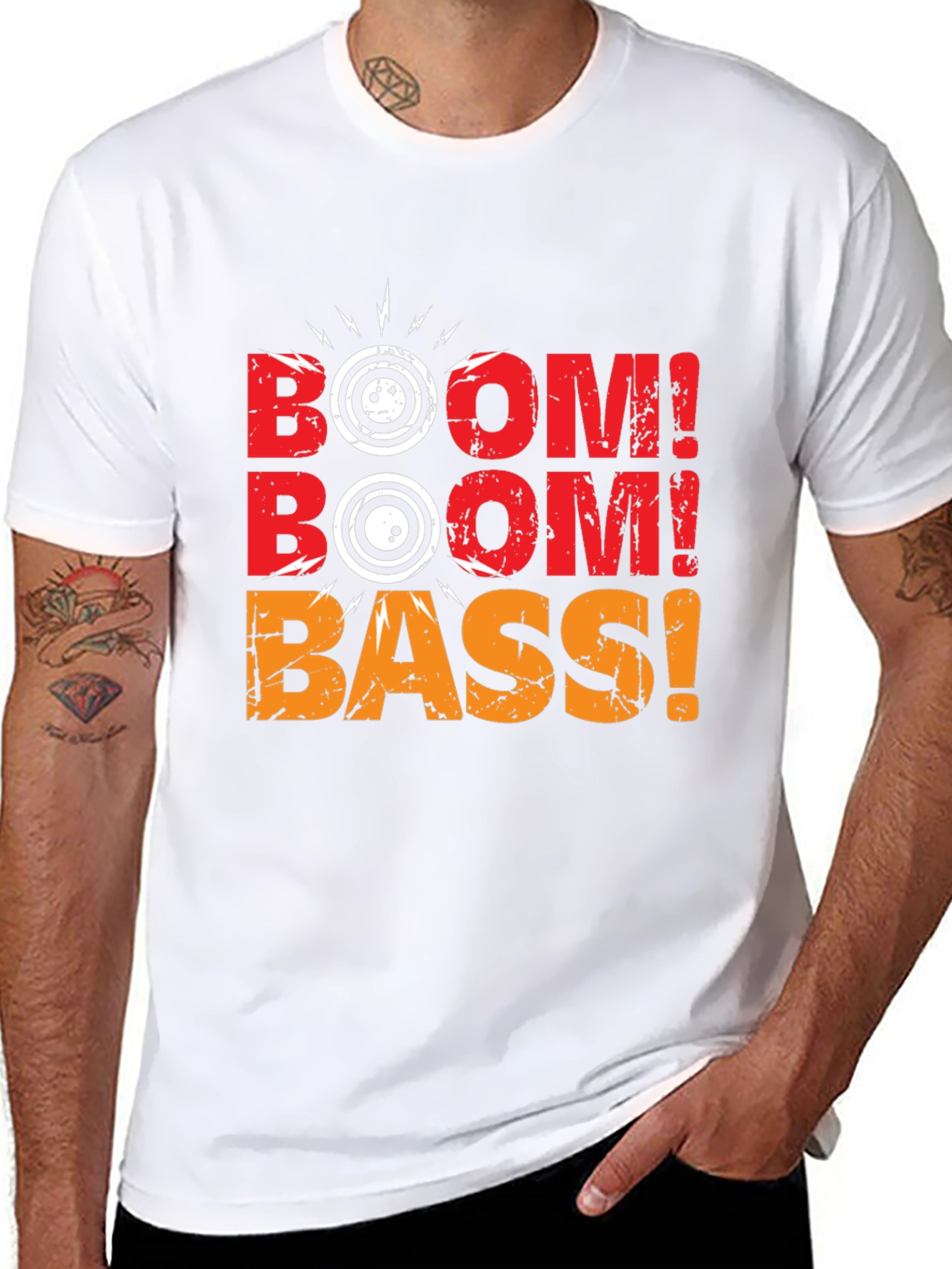 Boom Bass Graphic T-Shirt - Music Lover Tee
