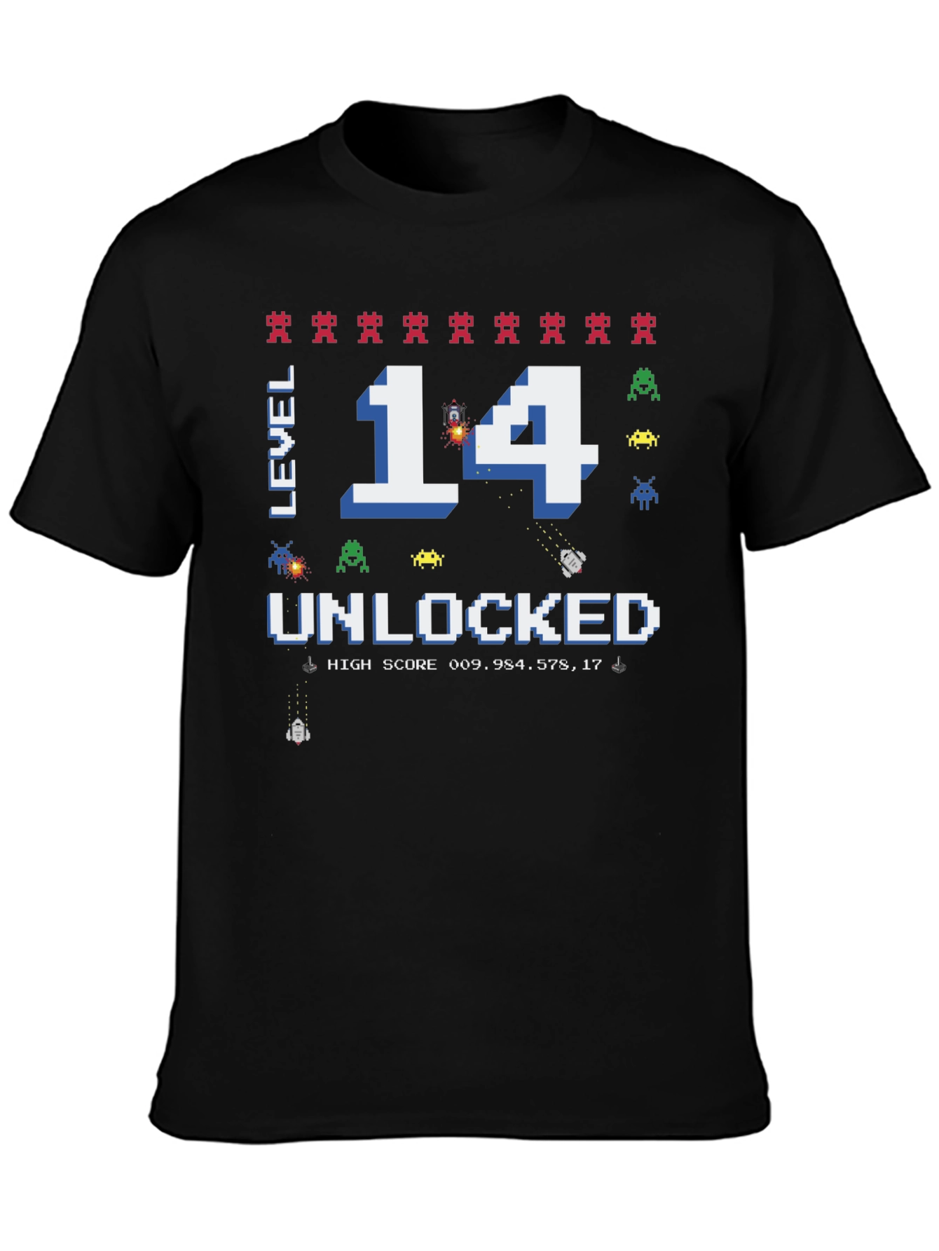 Level 14 Unlocked Birthday Gaming T-Shirt