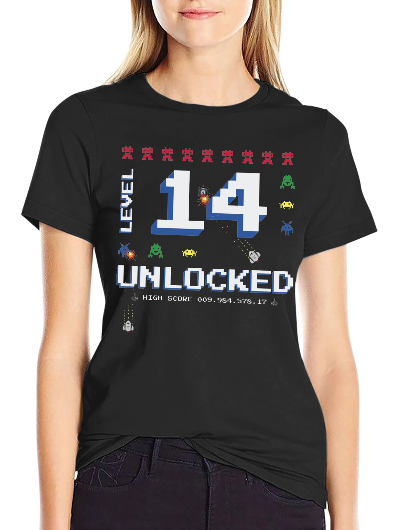Level 14 Unlocked Birthday Gaming T-Shirt