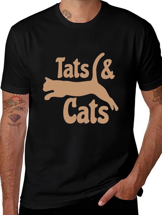 Tats & Cats Graphic Tee - Unique Design