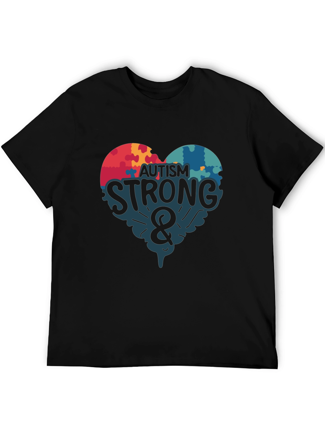 Autism Strong Graphic T-Shirt