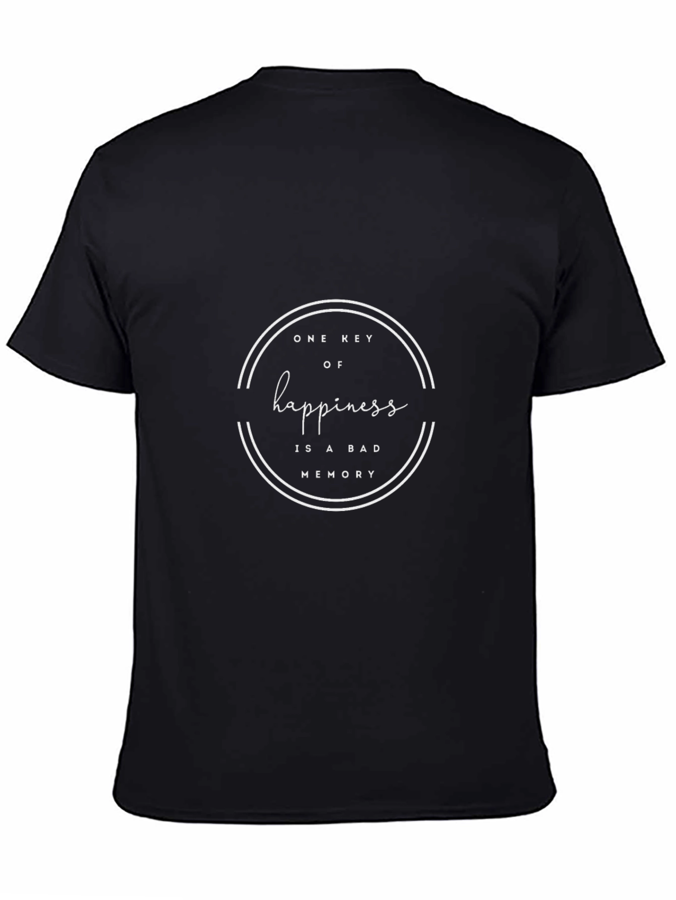 Happiness is a Bad Memory Black T-Shirt