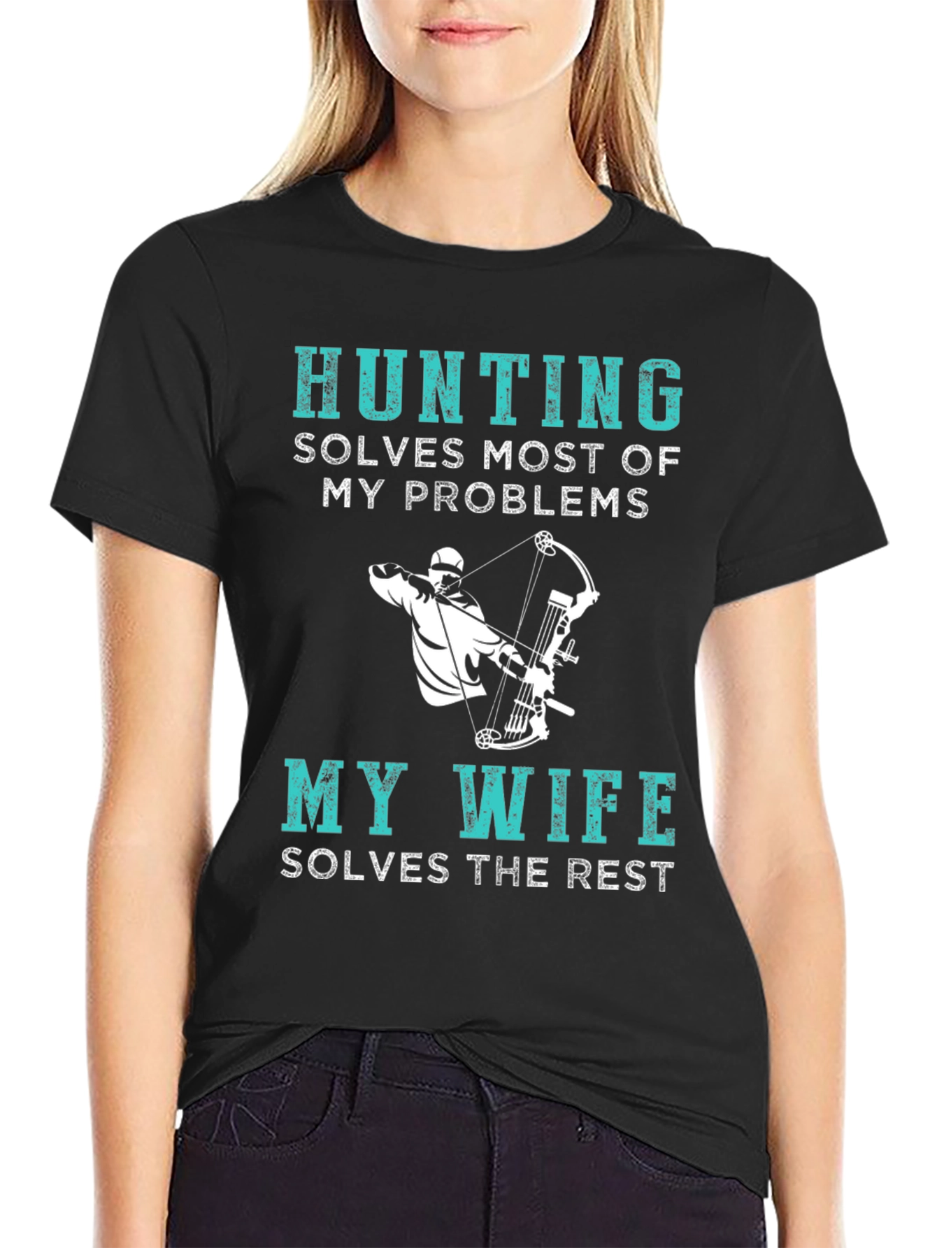 Hunting Solves Problems Funny T-Shirt