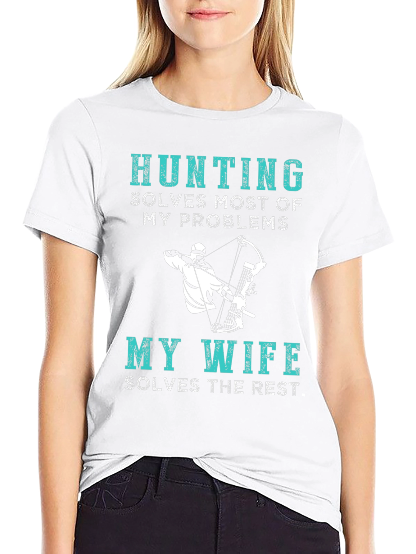 Hunting Solves Problems Funny T-Shirt