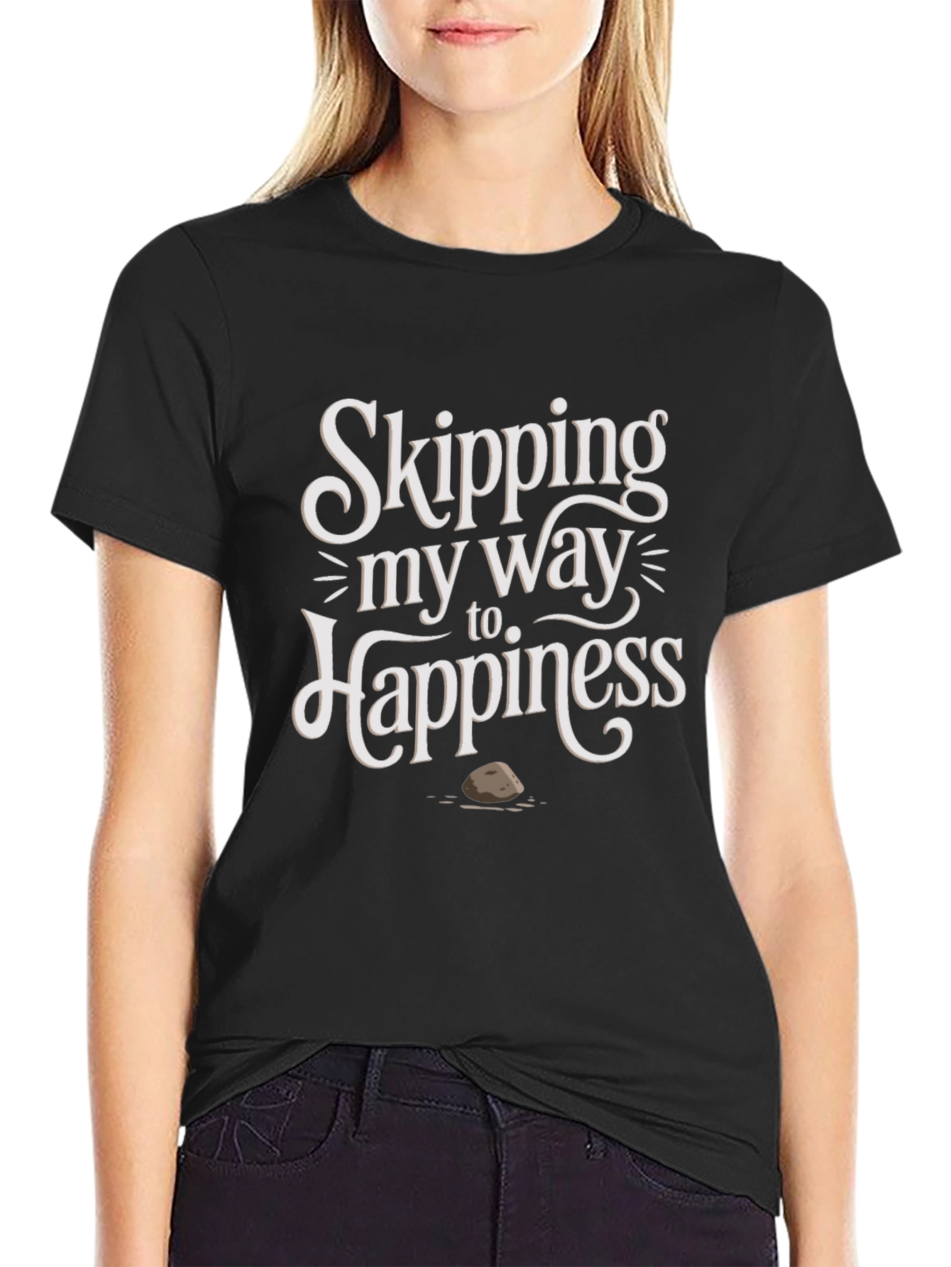 Skipping Stone Happiness Graphic Tee